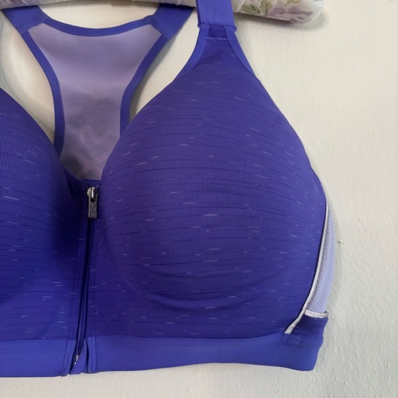 Victoria's Secret Purple Sports Bra Racerback Design - Picture 3 of 8